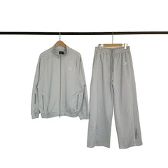 Broken Planet Piping Trim Track Jacket & Wide Leg Pants Set - 3 Colors Available