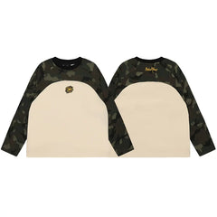 Broken Planet Camo Raglan Waffle Long Sleeve T-Shirt