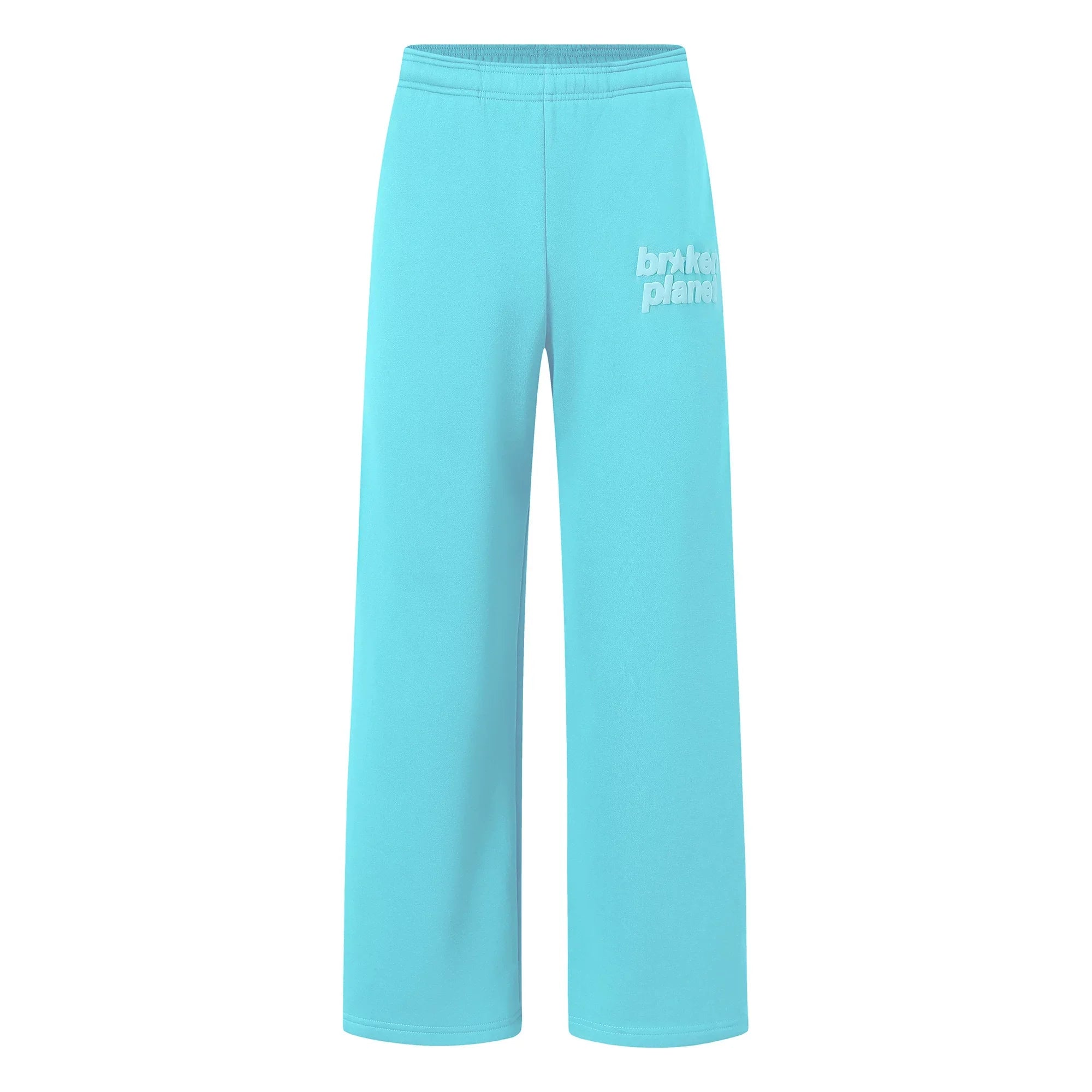 Broken Planet Logo Sky Blue Wide Leg Sweatpants