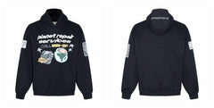 Broken Planet Planet Repair Services Black Oversized Hoodie